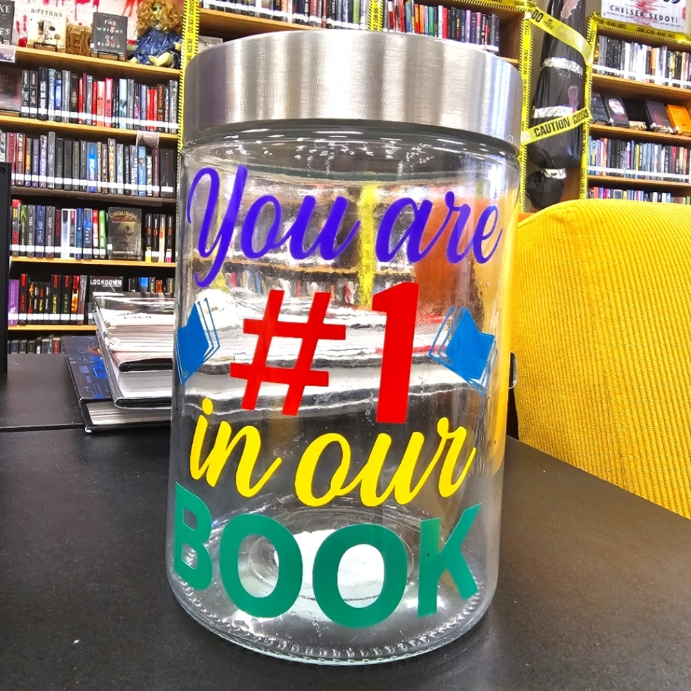 "You Are #1 In Our Book" Jar With Lid Gift